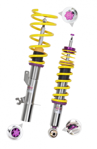 KW Coilover Suspension V3 Inox RENAULT CLIO III (BR0/1, CR0/1) 01/2005-