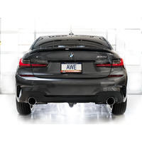 AWE Touring Edition Axleback Exhaust for BMW G2X 330i/430i - Diamond Black