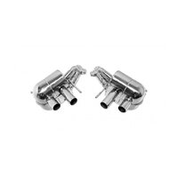 AWE Tuning Audi B7 A4 3.2L Track Edition Quad Tip Exhaust - Polished Silver  Tips